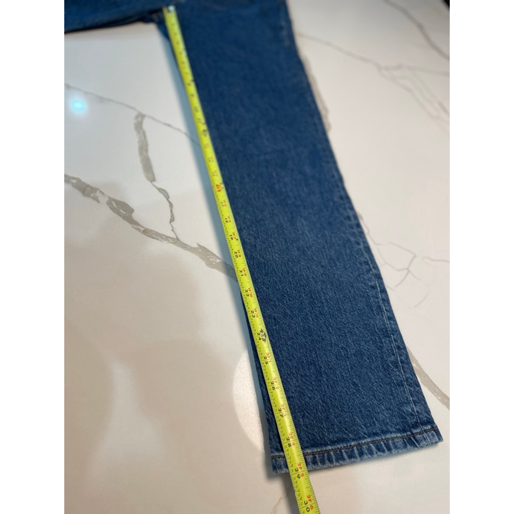 Reformation Liza Ultra High Rise Slim Straight Jeans 28 Dark Denim - Picture 10 of 10